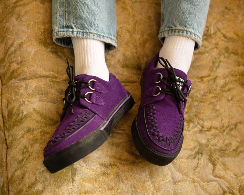 T.U.K. Shoes A3034 Purple Suede Sneaker