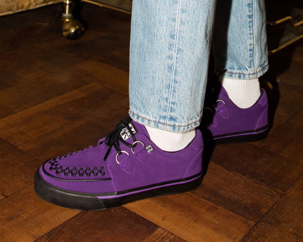 T.U.K. Shoes A3034 Purple Suede Sneaker