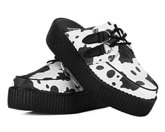 T.U.K. Shoes V3357L Cow Print Creeper Mule