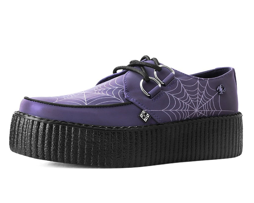 T.U.K. Shoes V3166 Midnight Chameleon Spiderweb Glow Viva Mondo Creeper