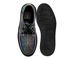 T.U.K. Shoes V3166 Midnight Chameleon Spiderweb Glow Viva Mondo Creeper