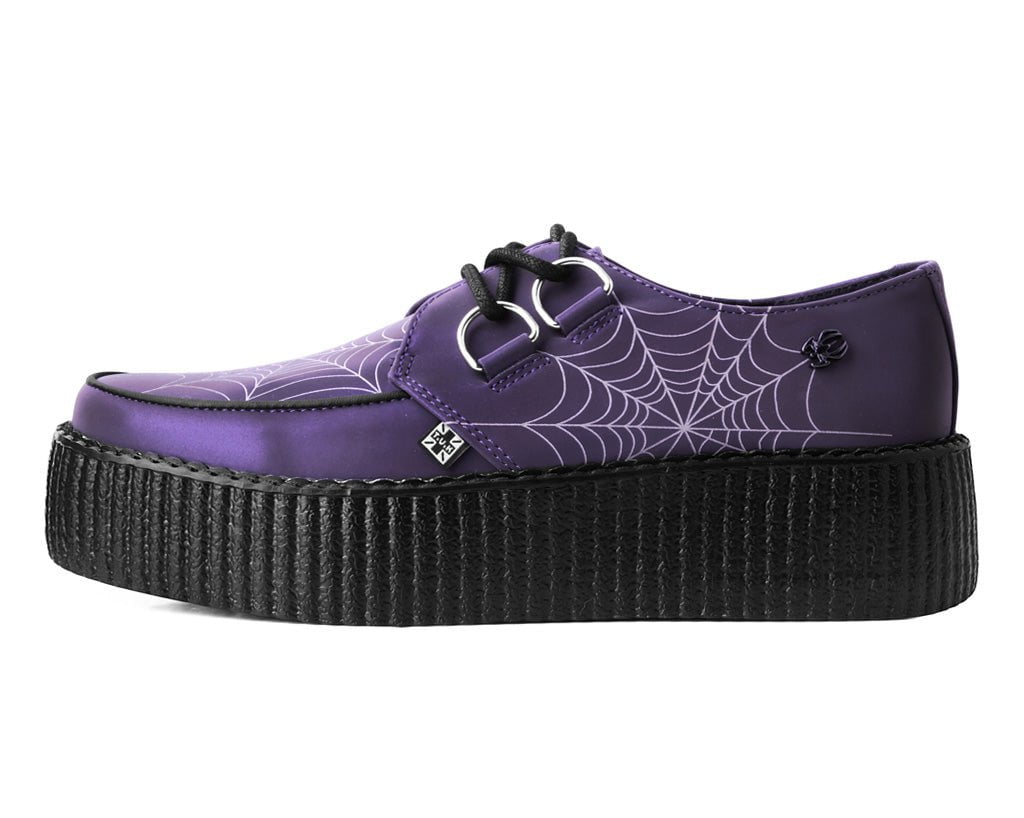 T.U.K. Shoes V3166 Midnight Chameleon Spiderweb Glow Viva Mondo Creeper