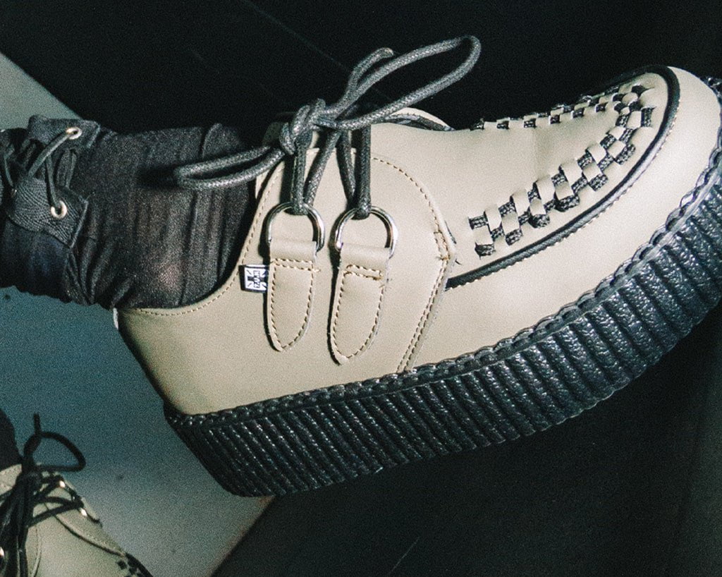 T.U.K. Shoes V3108 Murky Green TUKskin™ Viva Mondo Creeper