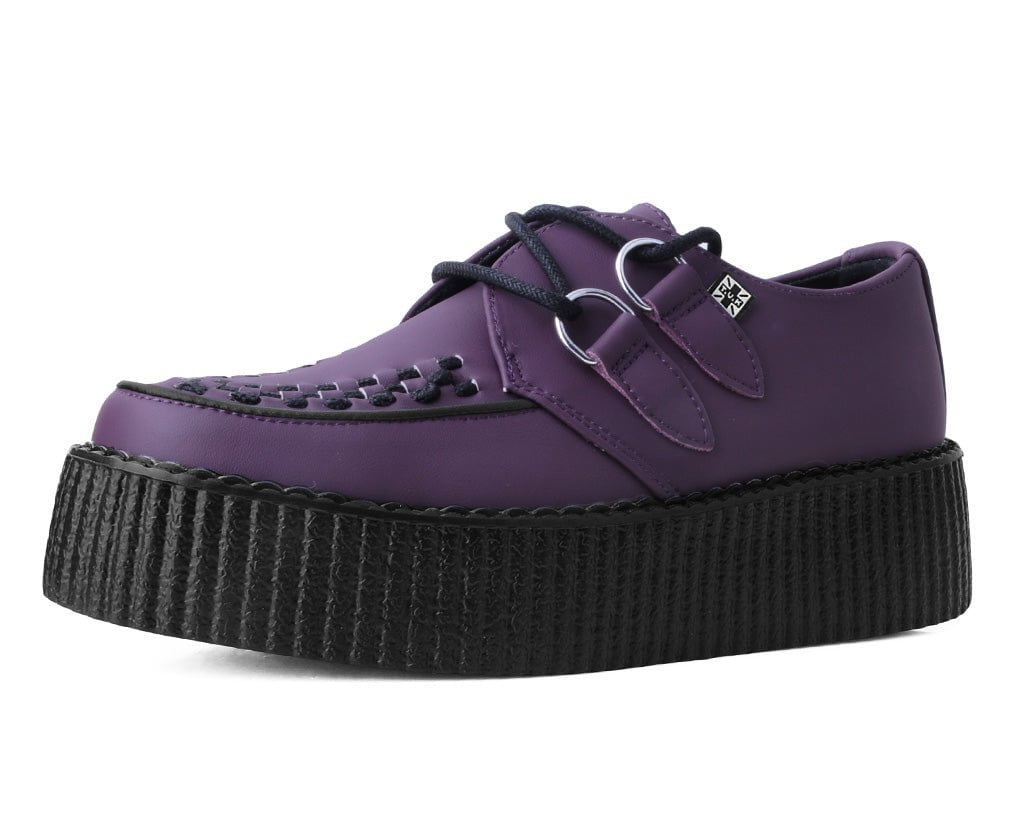 T.U.K. Shoes V3109 Eggplant TUKskin™ Viva Mondo Creeper