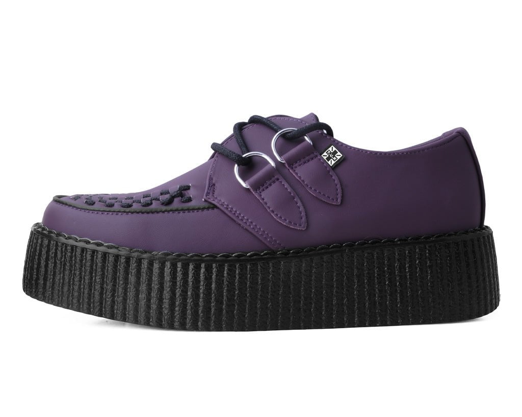 T.U.K. Shoes V3109 Eggplant TUKskin™ Viva Mondo Creeper