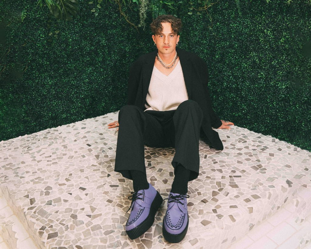 T.U.K. Shoes V3133 Violet TUKskin™ Viva Mondo Creeper
