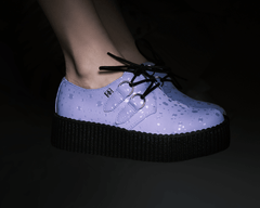 T.U.K. Shoes V3125 Lilac Raindrop D-Ring Mondo Creeper