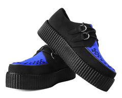 T.U.K. Shoes V3182 Black & Cobalt Blue Viva Mondo Creeper