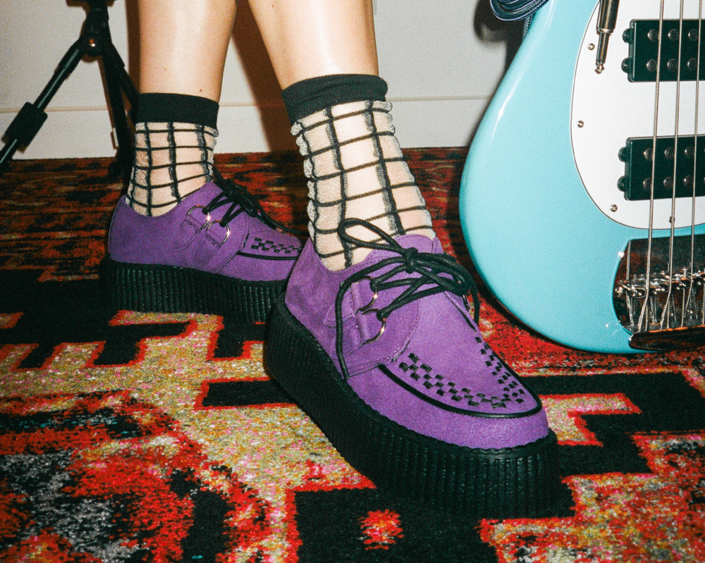T.U.K. Shoes V3190 Ultra Violet Viva Mondo Creeper