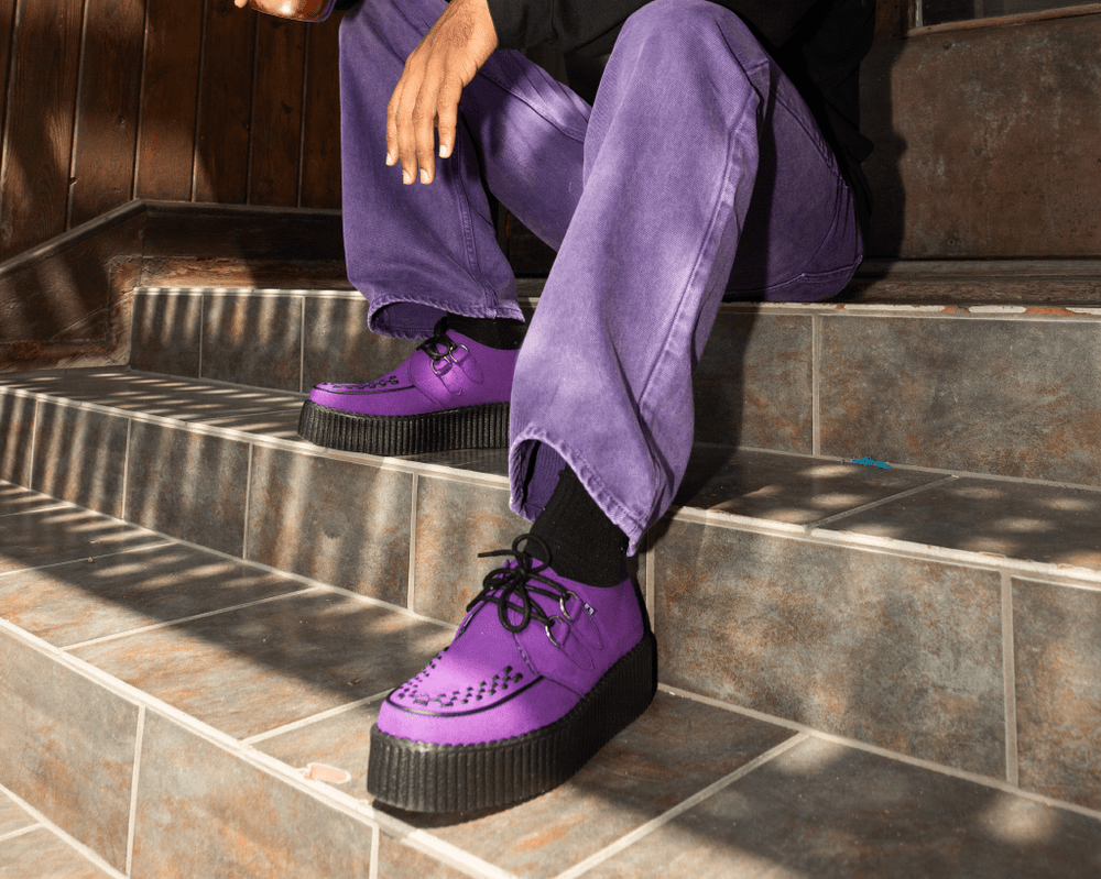 T.U.K. Shoes V3190 Ultra Violet Viva Mondo Creeper