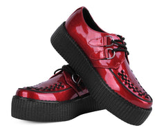 T.U.K. Shoes V3256 Red Patent Viva Mondo Creeper
