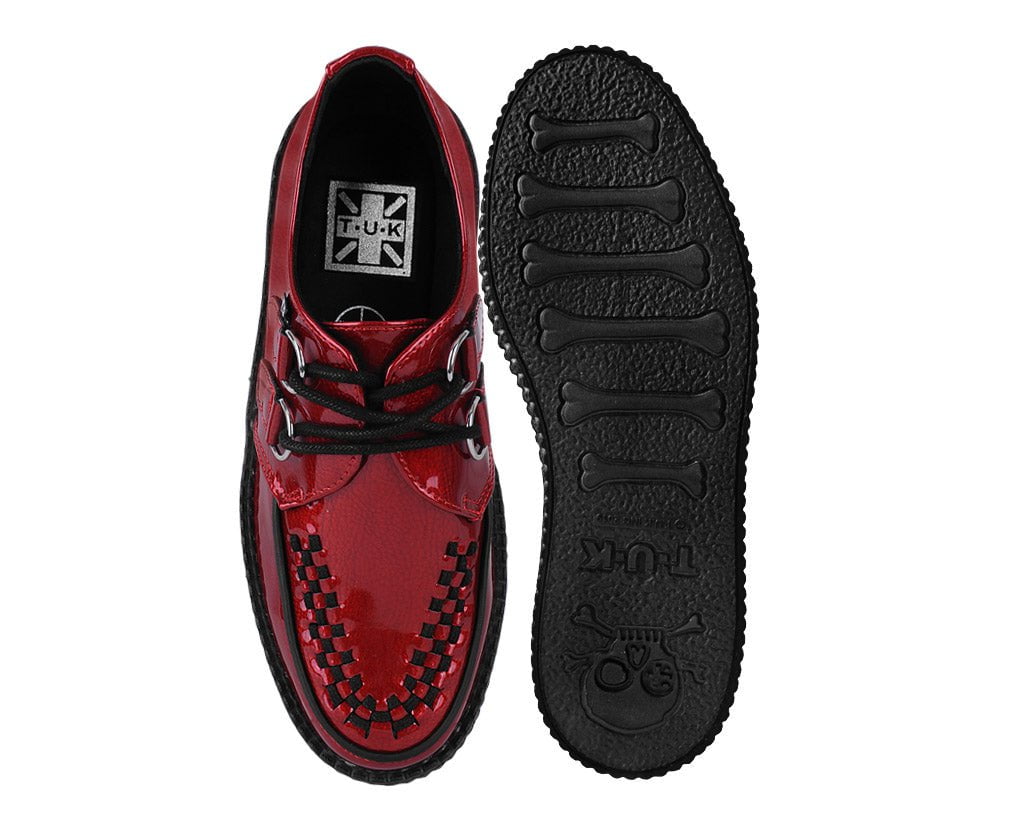 T.U.K. Shoes V3256 Red Patent Viva Mondo Creeper