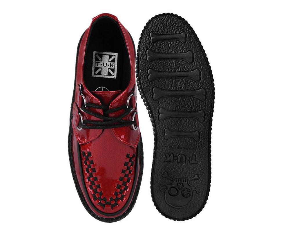 T.U.K. Shoes V3256 Red Patent Viva Mondo Creeper