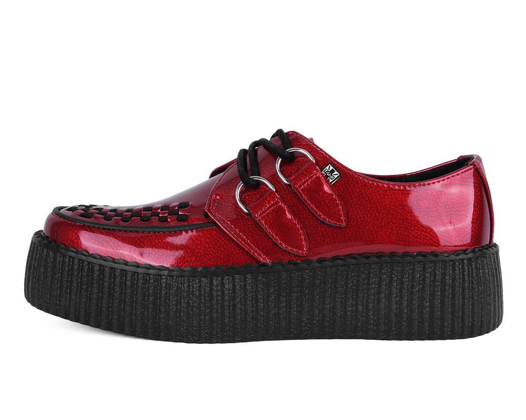T.U.K. Shoes V3256 Red Patent Viva Mondo Creeper