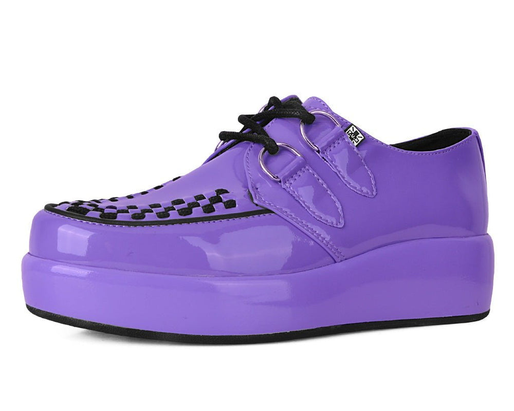 T.U.K. Shoes A3217 Purple Liquid Viva Mondo Creeper