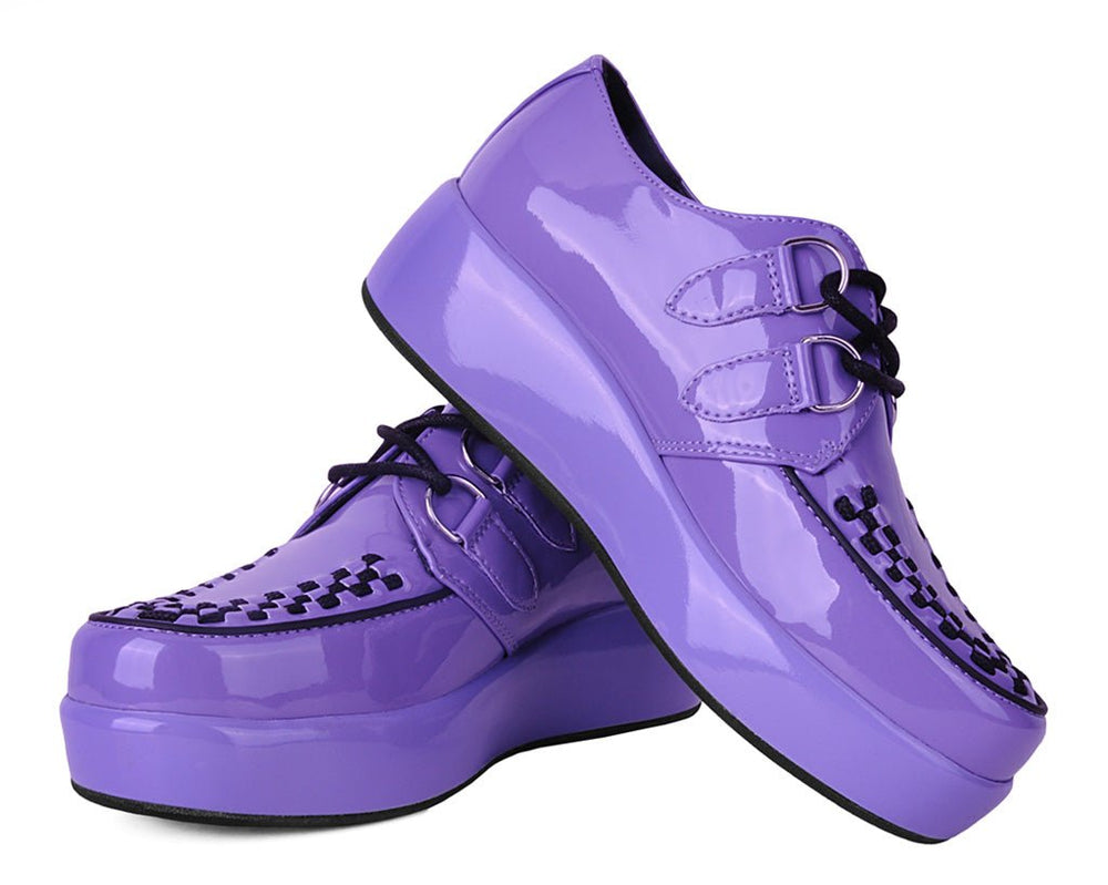 T.U.K. Shoes A3217 Purple Liquid Viva Mondo Creeper