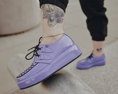 T.U.K. Shoes A3217 Purple Liquid Viva Mondo Creeper