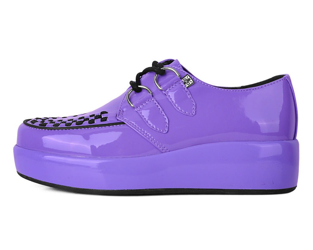 T.U.K. Shoes A3217 Purple Liquid Viva Mondo Creeper