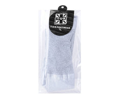 T.U.K. Shoes TSK1132 Silver Ribbed Glitter Sock TSK1132-OS