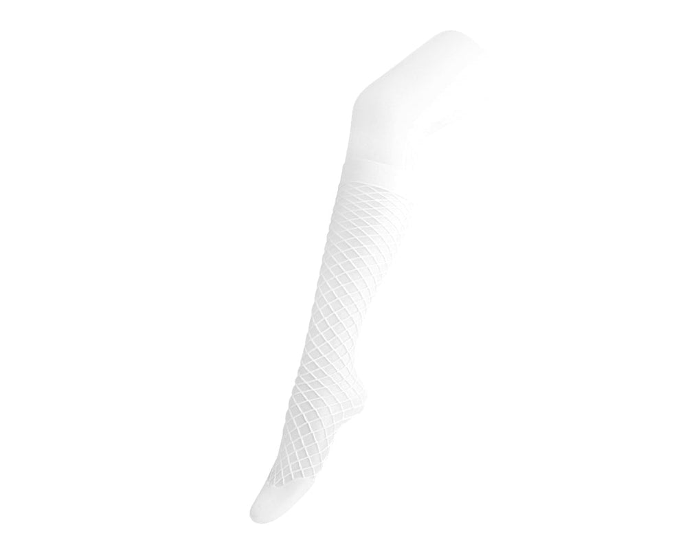 T.U.K. Shoes TSK1172 White Fishnet Knee-High Sock TSK1172-OS