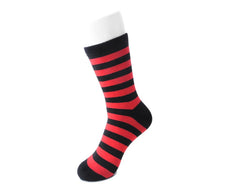 T.U.K. Shoes TSK1120 Red & Black Stripe T.U.K Women's Sock TSK1120-OS