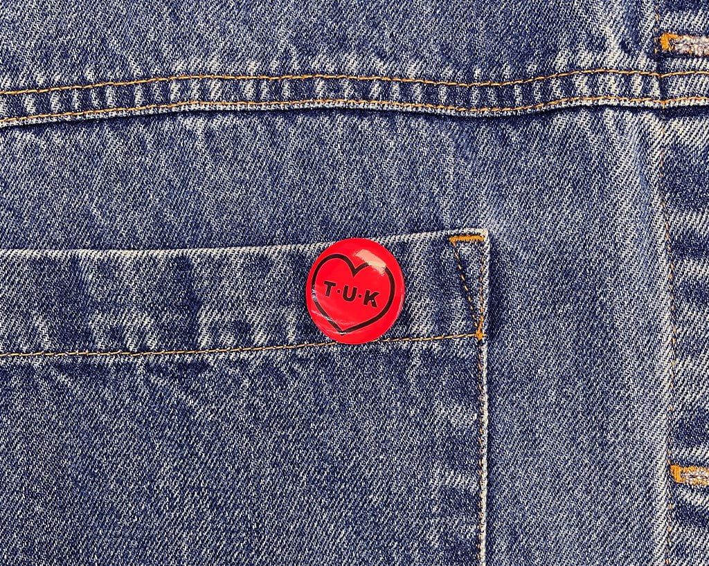 T.U.K. Shoes P0082 Red Heart Pin P0082-OS
