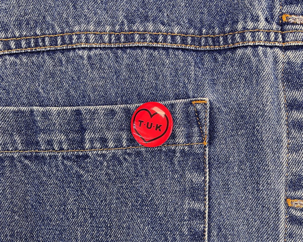 T.U.K. Shoes P0082 Red Heart Pin P0082-OS