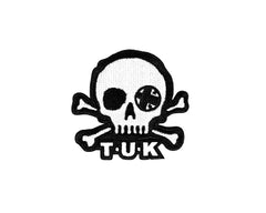 T.U.K. Shoes P0078 Black & White Skull Embroidered Patch P0078-OS