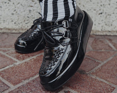 T.U.K. Shoes A3216 Black Liquid Viva Mondo Creeper
