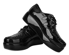 T.U.K. Shoes A3216 Black Liquid Viva Mondo Creeper