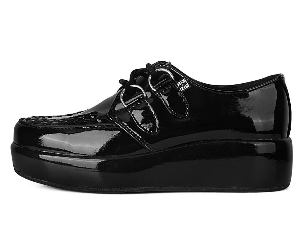 T.U.K. Shoes A3216 Black Liquid Viva Mondo Creeper