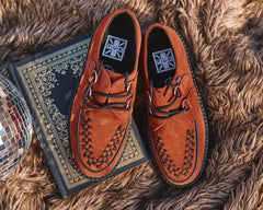T.U.K. Shoes V3022 Brown Suede Viva Mondo Creeper