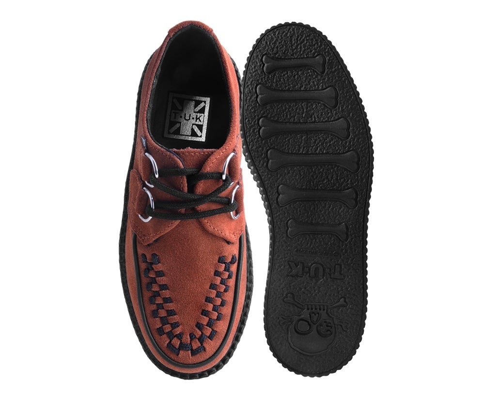 T.U.K. Shoes V3022 Brown Suede Viva Mondo Creeper