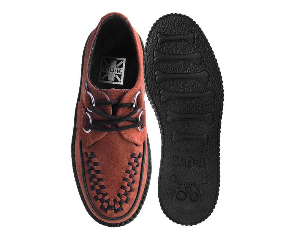 T.U.K. Shoes V3022 Brown Suede Viva Mondo Creeper