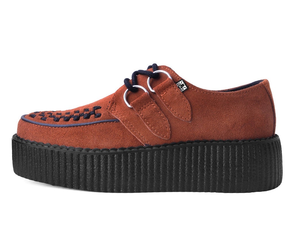 T.U.K. Shoes V3022 Brown Suede Viva Mondo Creeper