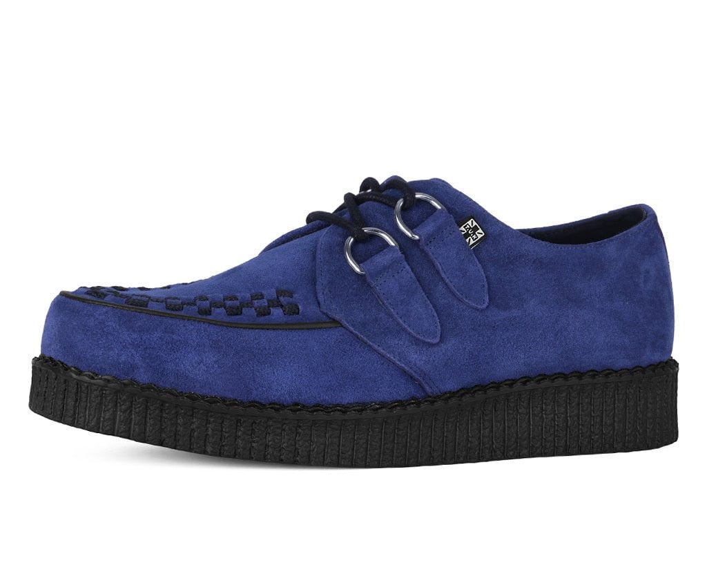 T.U.K. Shoes F3416 Navy Suede Viva Low creeper