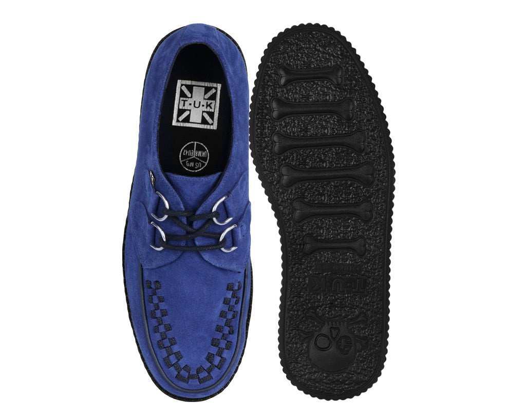 T.U.K. Shoes F3416 Navy Suede Viva Low creeper