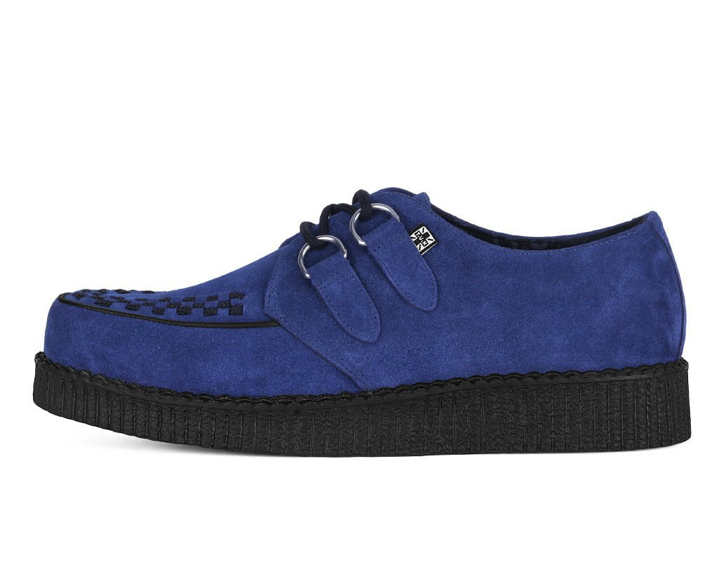 T.U.K. Shoes F3416 Navy Suede Viva Low creeper
