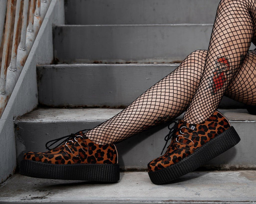 T.U.K. Shoes V3336 Leopard Viva Mondo Creeper