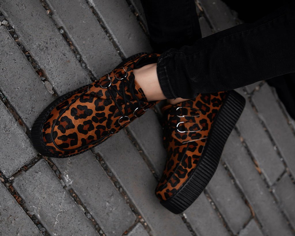 T.U.K. Shoes V3336 Leopard Viva Mondo Creeper