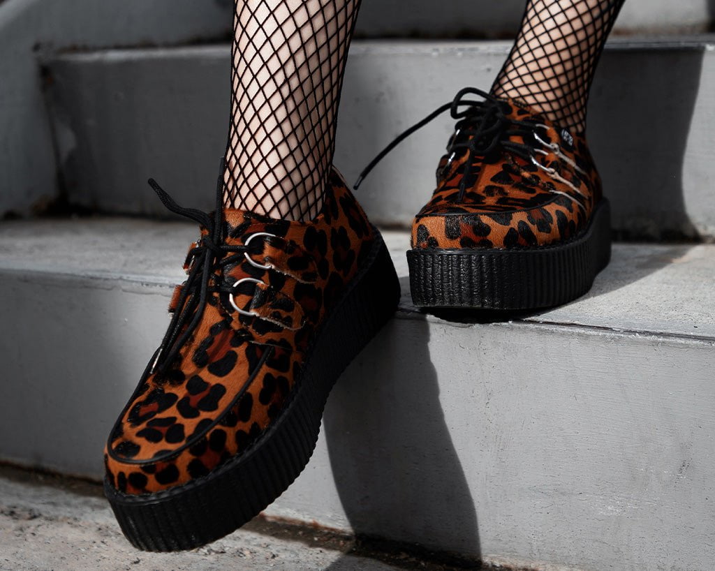 T.U.K. Shoes V3336 Leopard Viva Mondo Creeper