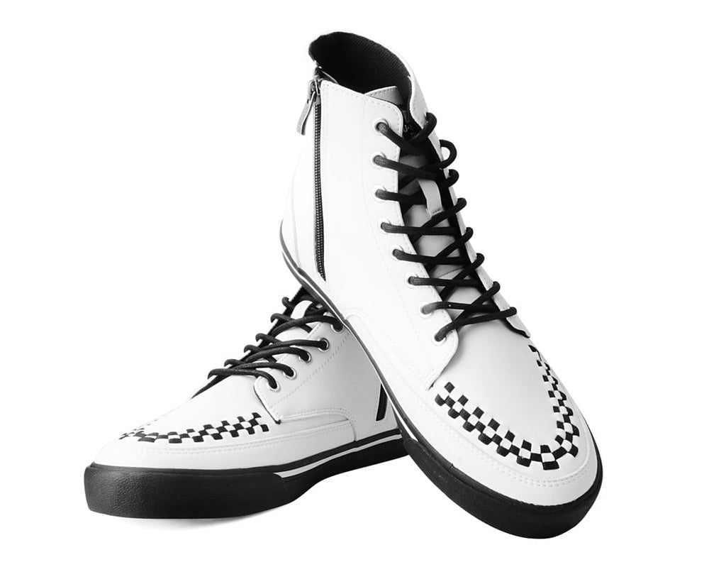 T.U.K. Shoes A3094 White TUKskin™ 8-Eye Sneaker Boot