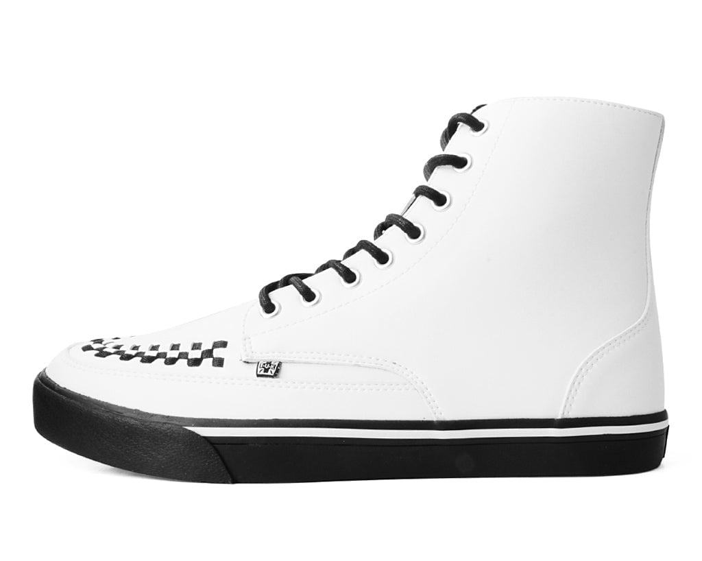 T.U.K. Shoes A3094 White TUKskin™ 8-Eye Sneaker Boot