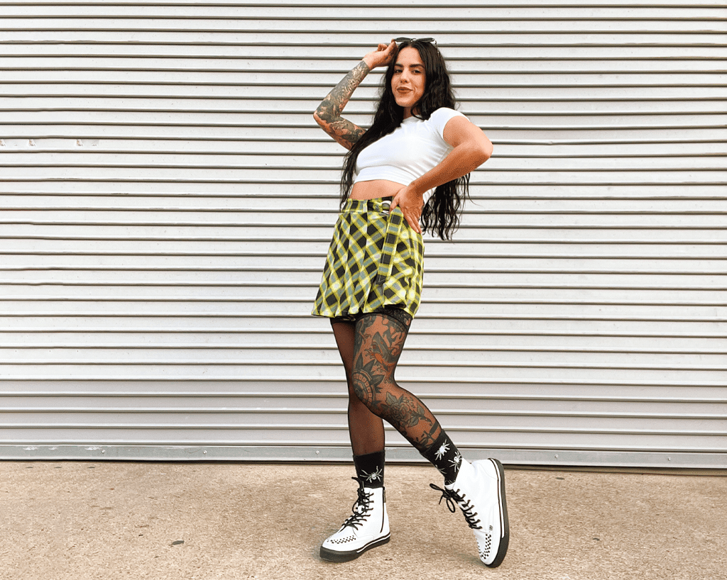 T.U.K. Shoes A3094 White TUKskin™ 8-Eye Sneaker Boot