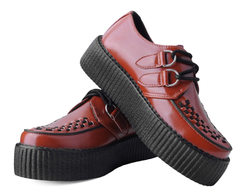 T.U.K. Shoes V3196 Brown Pearl TUKskin™ Viva Mondo Creeper