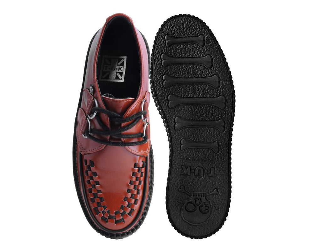 T.U.K. Shoes V3196 Brown Pearl TUKskin™ Viva Mondo Creeper