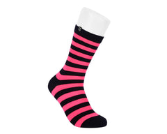 T.U.K. Shoes TSK1189 Black & Pink T.U.K. Women's Stripe Sock TSK1189-OS