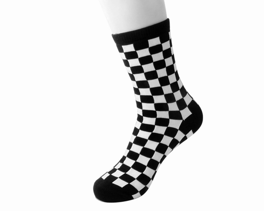 T.U.K. Shoes TSK1045 Black & White Checker T.U.K. Women’s Sock TSK1045-OS