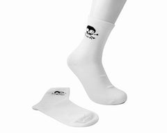 T.U.K. Shoes TSK1032 White T.U.K. Skull Logo Women’s Sock TSK1032-OS