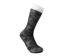 T.U.K. Shoes TSK1167 Black Floral Mesh Sock TSK1167-OS